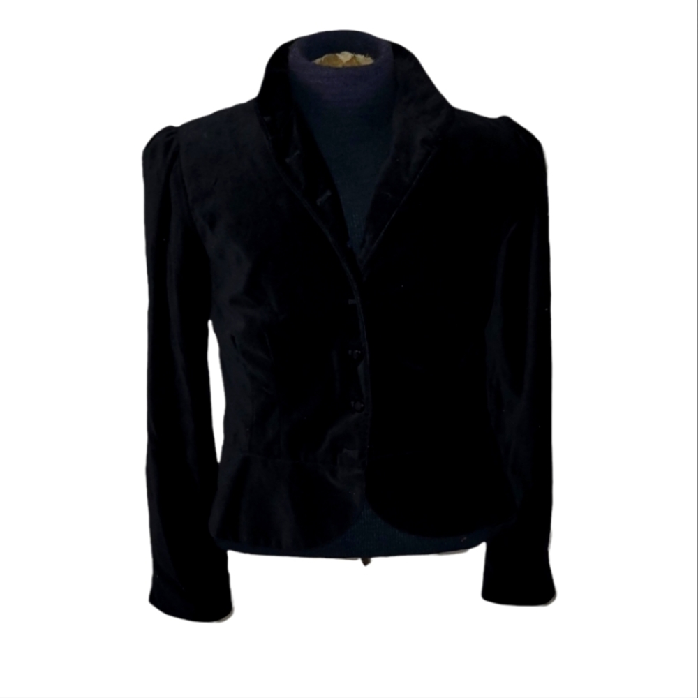 Vintage Chaps velvet black blazer large